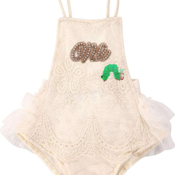 The Very Hungry Caterpillar Dress First Birthday Outfit Clothes Romper